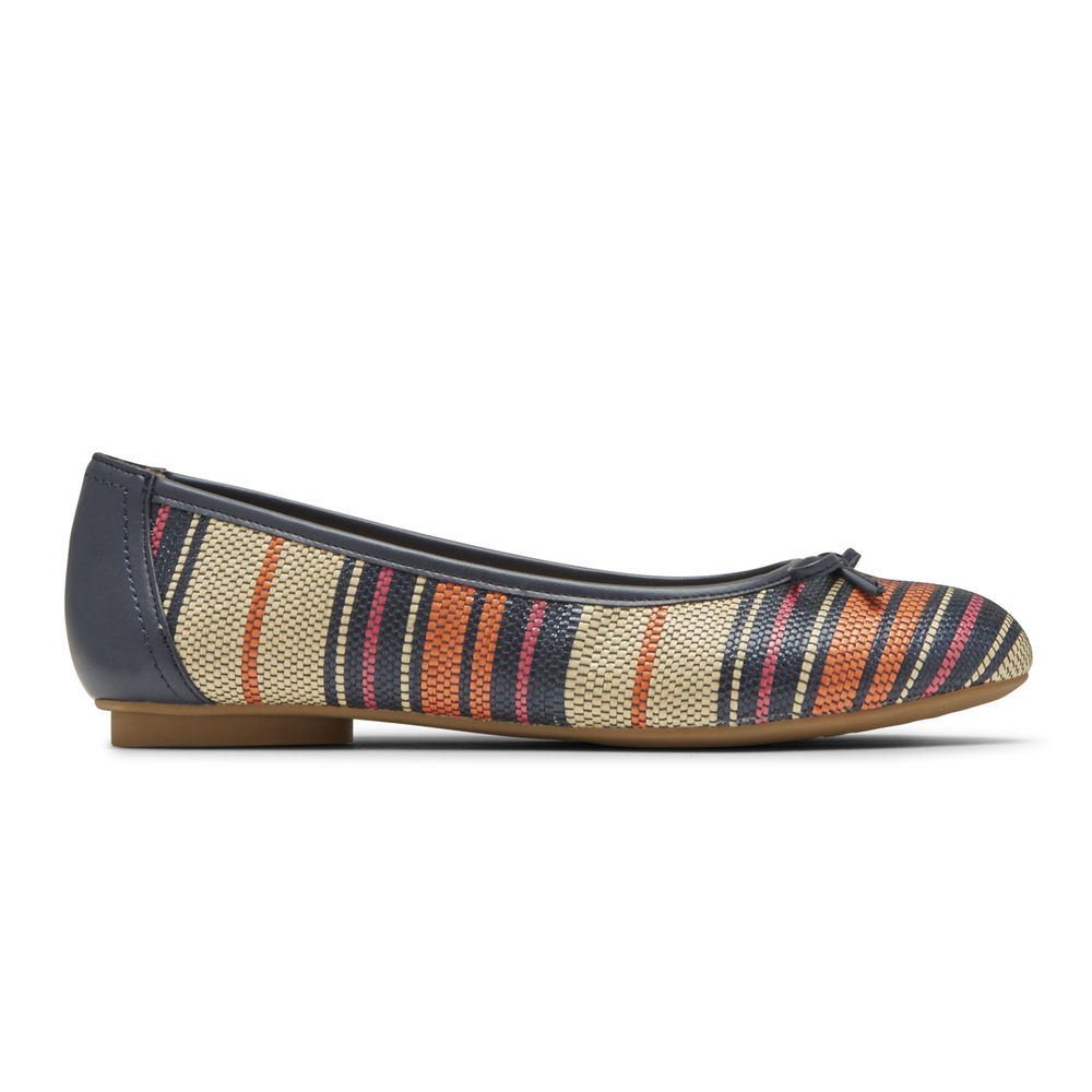 Rockport Singapore Womens Flats - Reagan Bow Multicolor - RV1694587